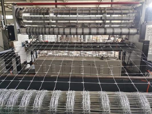 Plc Sabit Düğüm Çayır Çit Makinası Hayvan Koruma Mesh Genişliği 2440mm