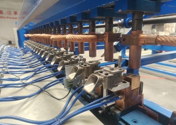Material CuCrZr Hole Size 10*10cm Reinforced Mesh Welding Machine Panasonic PLC