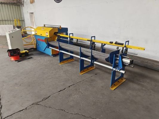 İnşaat Demiri Boyutu 3-8mm Tel Doğrultma ve Kesme Makinesi Uzunluğu 6m
